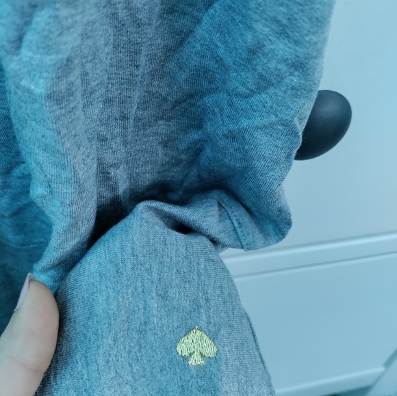 NWOT Kate Spade gray peplum top size L - Picture 2 of 4